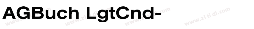 AGBuch LgtCnd字体转换